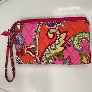 Vera Bradley Pink Swirls wristlet